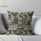 PERSONALIZED FRENCH CAMO PILLOW PRINTED DEC-HQ01