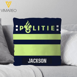 PERSONALIZED NETHERLAND POLICE PILLOW PRINTED DEC-HC07