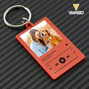 PERSONALIZED DOG MOM PHOTO KEYCHAIN PRINTED DEC-HQ10
