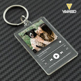 PERSONALIZED DOG MOM PHOTO KEYCHAIN PRINTED DEC-HQ10