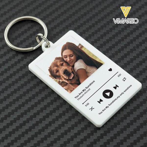 PERSONALIZED DOG MOM PHOTO KEYCHAIN PRINTED DEC-HQ10