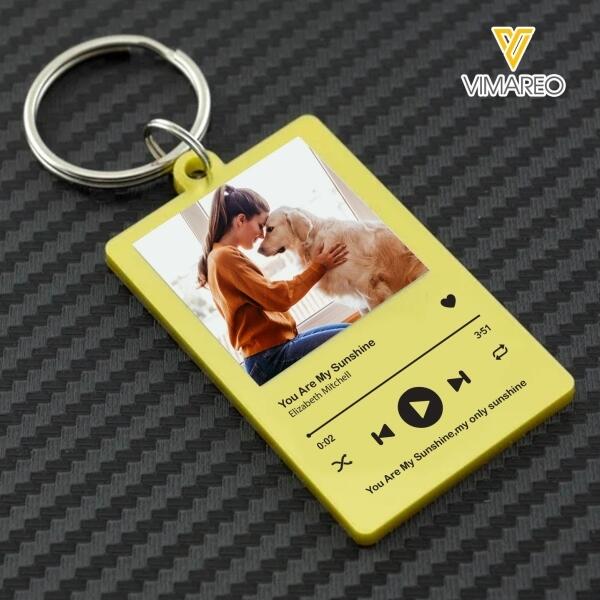 PERSONALIZED DOG MOM PHOTO KEYCHAIN PRINTED DEC-HQ10