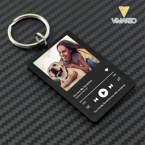 PERSONALIZED DOG MOM PHOTO KEYCHAIN PRINTED DEC-HQ10