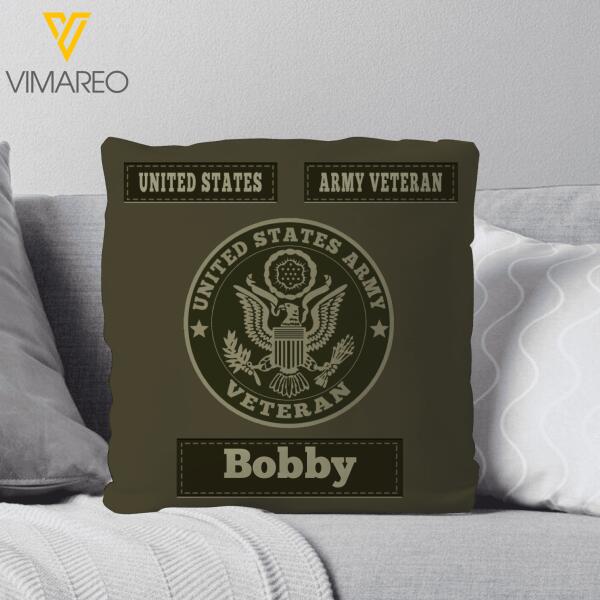 PERSONALIZED U.S VETERANS PILLOW PRINTED DEC-HC16