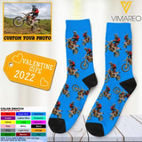 Personalized Dirt Bike Crew Socks Printed DEC-DT30