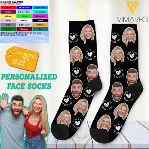 Personalized We Got This Crew Socks Printed DEC-MQ30