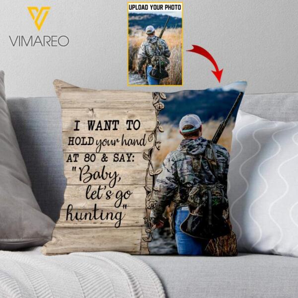 DH PERSONALIZED HUNTING PHOTO PILLOW PRINTED DEC-MQ31