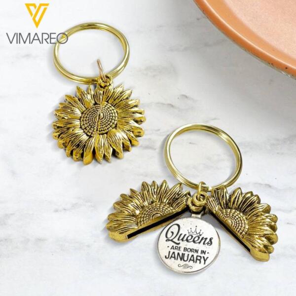 QUEENS ARE BORN IN JANUARY KEYCHAIN 22JAN-DT03