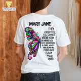 Personalized February Girl The Storm Tshirt Printed 22JAN-HQ04