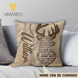 PERSONALIZED DEER HUNTING COUPLE PILLOW TNVQ0701