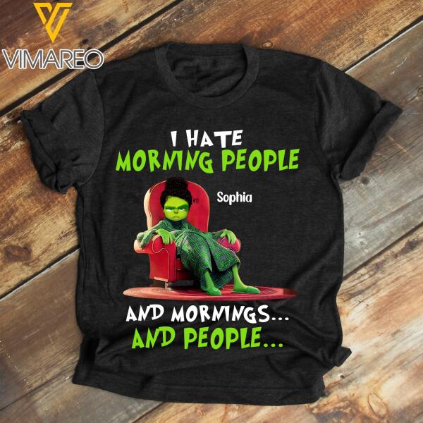 Personalized Grinch Tshirt Printed 22JAN-DT15