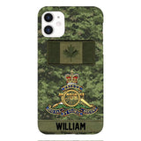 Personalized Canadian Army Veteran Camo Phone Case 22JAN-MQ15