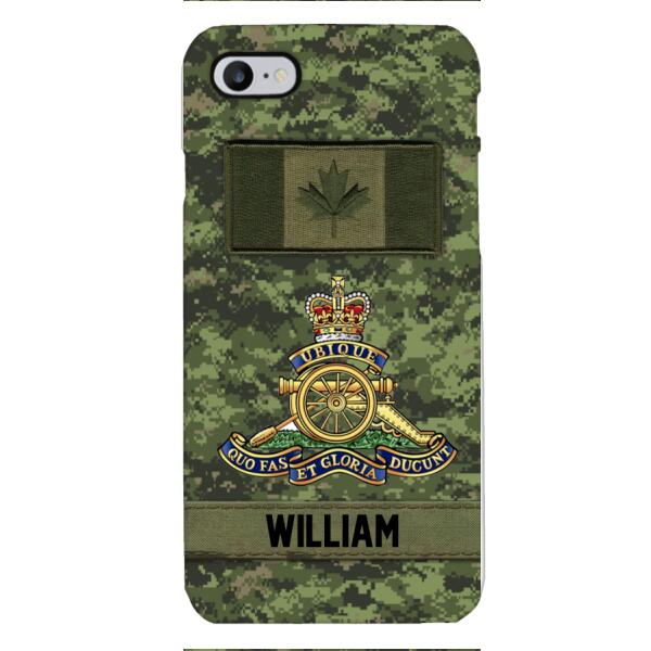 Personalized Canadian Army Veteran Camo Phone Case 22JAN-MQ15