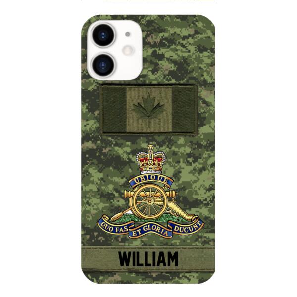 Personalized Canadian Army Veteran Camo Phone Case 22JAN-MQ15