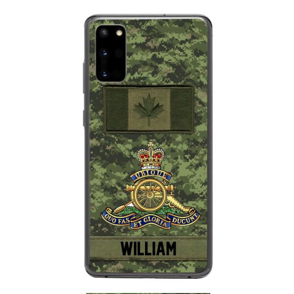 Personalized Canadian Army Veteran Camo Phone Case 22JAN-MQ15