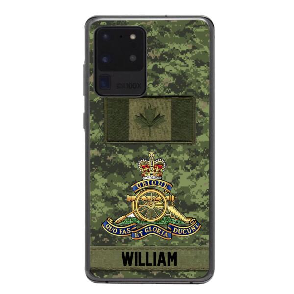 Personalized Canadian Army Veteran Camo Phone Case 22JAN-MQ15