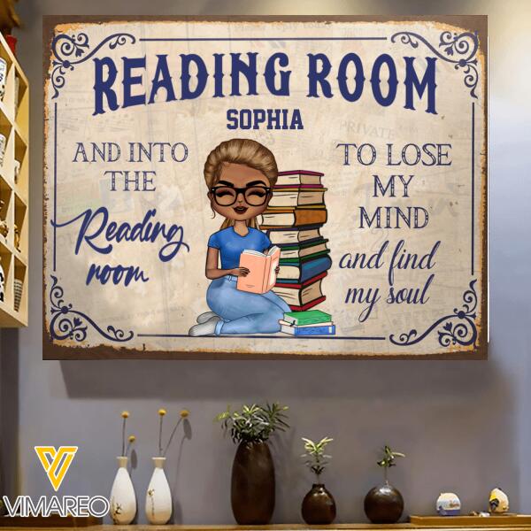 PERSONALIZED READING ROOM CANVAS TNVQ1901