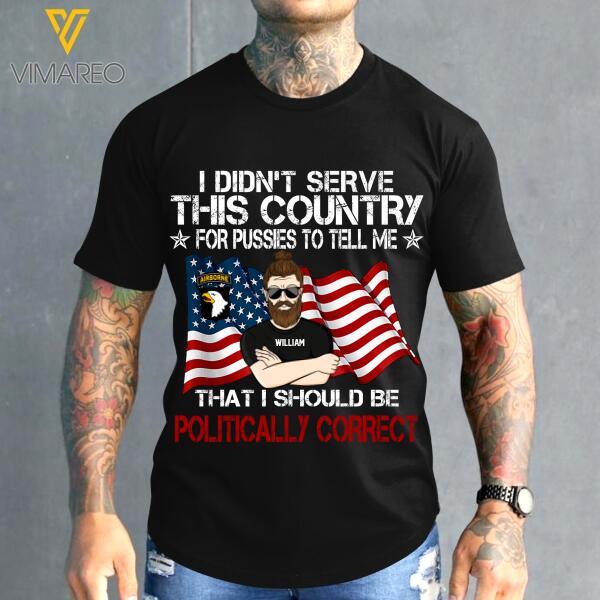 Personalized U.S Veteran Never Ends Tshirt Printed 22JAN-MQ20