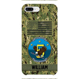 Personalized U.S Navy Veteran Camo Phone Case 22JAN-DT21