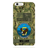 Personalized U.S Navy Veteran Camo Phone Case 22JAN-DT21