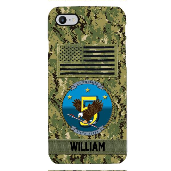Personalized U.S Navy Veteran Camo Phone Case 22JAN-DT21
