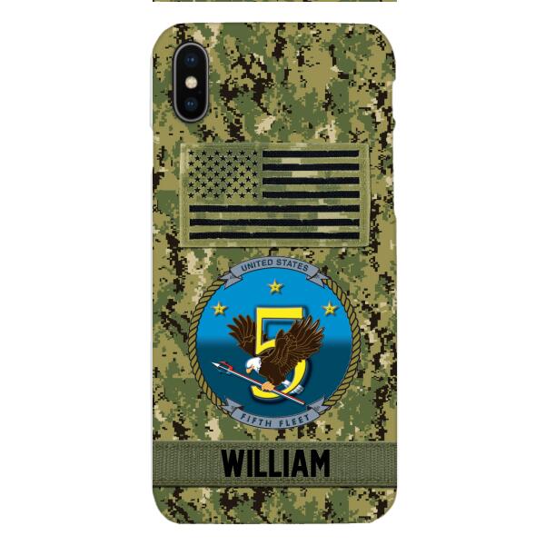 Personalized U.S Navy Veteran Camo Phone Case 22JAN-DT21