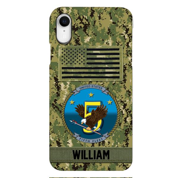Personalized U.S Navy Veteran Camo Phone Case 22JAN-DT21