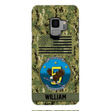 Personalized U.S Navy Veteran Camo Phone Case 22JAN-DT21