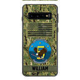 Personalized U.S Navy Veteran Camo Phone Case 22JAN-DT21