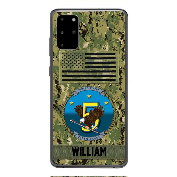 Personalized U.S Navy Veteran Camo Phone Case 22JAN-DT21