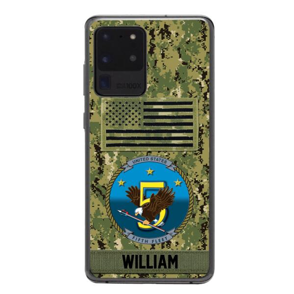 Personalized U.S Navy Veteran Camo Phone Case 22JAN-DT21