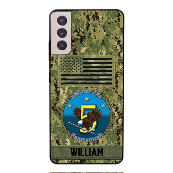 Personalized U.S Navy Veteran Camo Phone Case 22JAN-DT21