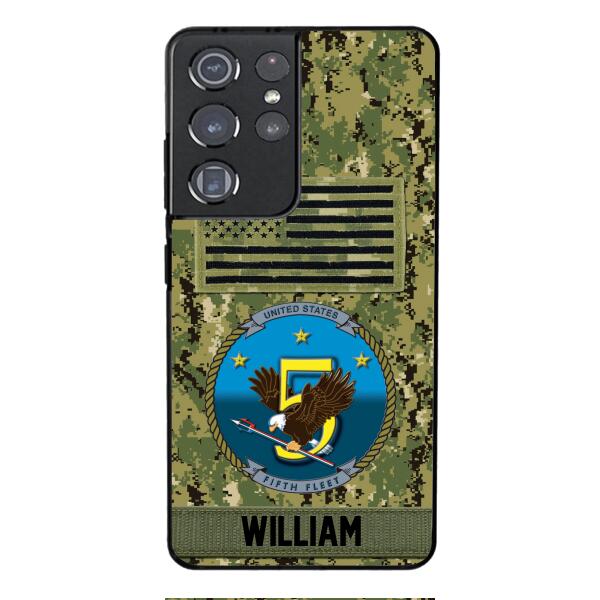 Personalized U.S Navy Veteran Camo Phone Case 22JAN-DT21