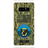 Personalized U.S Navy Veteran Camo Phone Case 22JAN-DT21