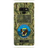 Personalized U.S Navy Veteran Camo Phone Case 22JAN-DT21