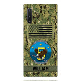 Personalized U.S Navy Veteran Camo Phone Case 22JAN-DT21