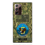 Personalized U.S Navy Veteran Camo Phone Case 22JAN-DT21