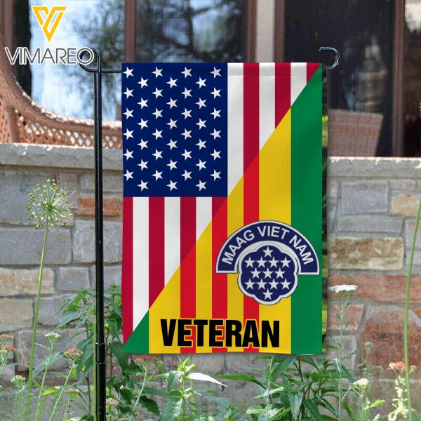 Personalized U.S Veterans Garden Flag 22JAN-DT22