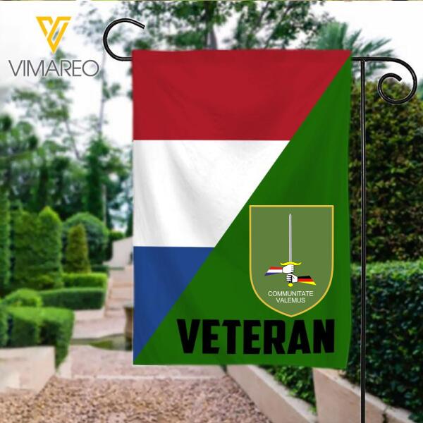 Personalized Netherland Veterans Garden Flag 22JAN-HQ22