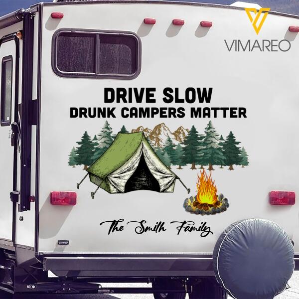 Personalized RV Or Tent Decal Printed 22JAN-HQ22