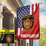 Personalized U.S Firefighter Flag 22JAN-LN21