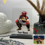 Personalized Baseball Gifl Acrylic Plaque and Stand Printed 22JAN-QH26