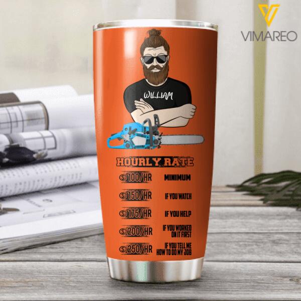 Personalized Arborist Tumbler Printed 22JAN-HQ27
