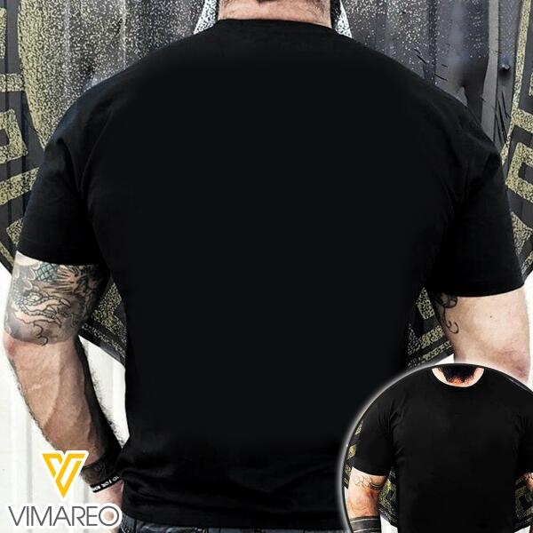 PERSONALIZED BELGIUM SOLIDER BLACK TSHIRT TNDT1002