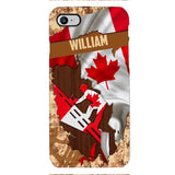 Personalized Canadian Roofer Phone Case Printed 22FEB-DT11