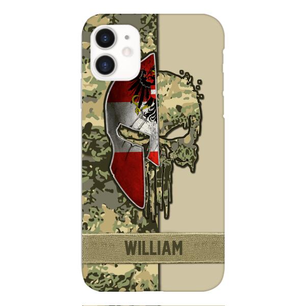 Personalized Austria Veteran/ Soldier Phone Case Printed 22FEB-DT11
