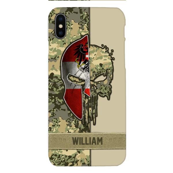 Personalized Austria Veteran/ Soldier Phone Case Printed 22FEB-DT11