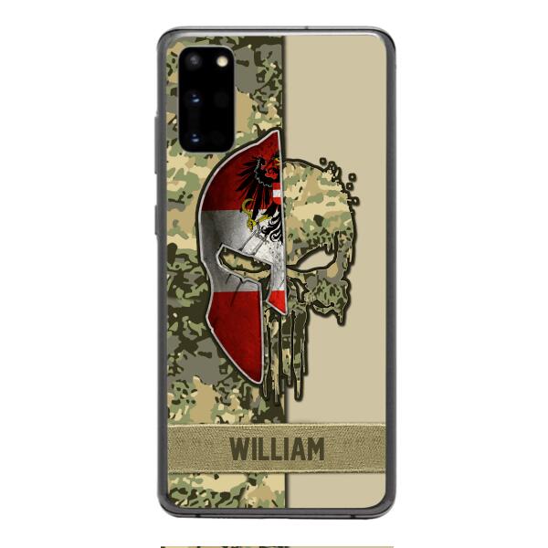 Personalized Austria Veteran/ Soldier Phone Case Printed 22FEB-DT11