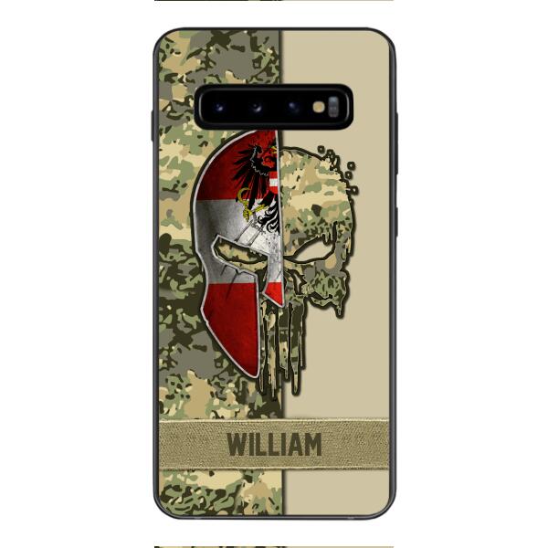 Personalized Austria Veteran/ Soldier Phone Case Printed 22FEB-DT11