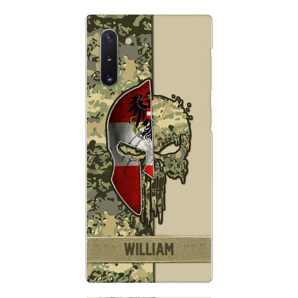 Personalized Austria Veteran/ Soldier Phone Case Printed 22FEB-DT11